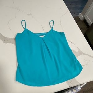 Women’s small teal strappy back top